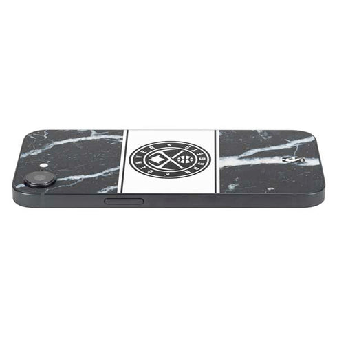 NBA Denver Nuggets Marble iPhone 16e Skin